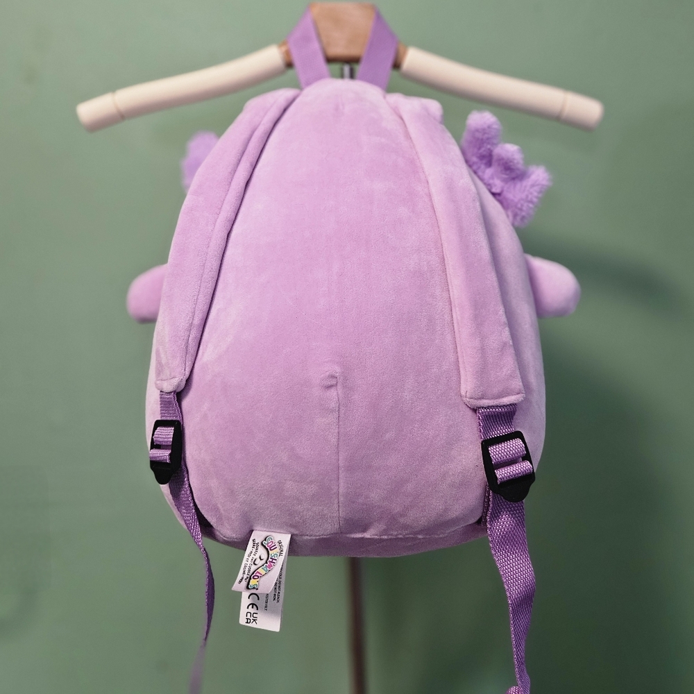 Squishmallows Lavender Axolotl Plush Backpack - Picture 3 of 7